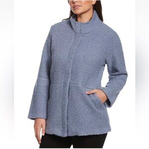 Small Rafaella Blue Teddy Coat